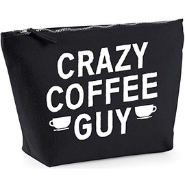 Hippowarehouse Crazy coffee guy printed make up cosmetic wash bag 18x19x9cm