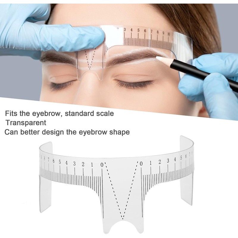 Pongnas Regla para Cejas, Herramienta Profesional de Microblading con 3