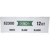 Dixon 52300 Lumber Crayons, 4 1/2 x 1/2, White, Dozen