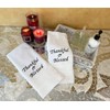 Liberty21 Embroidered Hand Towels with Inspirational Message: Thankful & Blessed