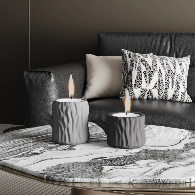 DIY Dropper Mold with Tree Stump Aromatherapy Candle Cup Gypsum