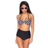 Yourdesignerz Women's Polka Dot Bikini Set Black Black/white