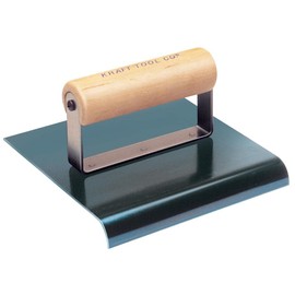 Kraft Tool CF573 3/8-Inch Radius Blue Steel Hand Edger with Wood Handle, 6 x 4-Inch