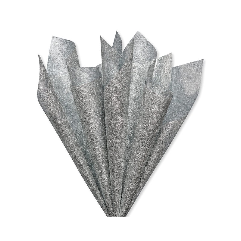 Papyrus 4 Sheet Metallic Silver Tissue Paper for Valentines, Birthdays,