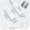 Window Latch Locks Replacement,Granmagazz 1 Pair Hole Center Spacing Vinyl