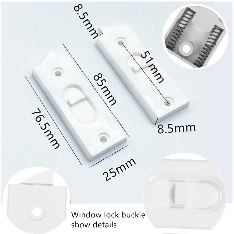 Window Latch Locks Replacement,Granmagazz 1 Pair Hole Center Spacing Vinyl