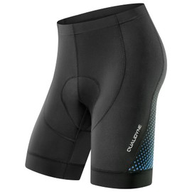qualidyne Men's Cycling Bike Shorts 3D Padded Bicycle Riding Bike Biking Pants Cycle Shorts Blue
