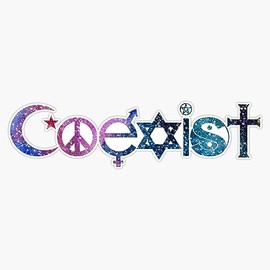 Coexist Space Sticker Bumper Sticker Vinyl Decal 5"