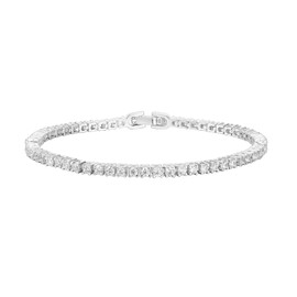 PAVOI 14K Gold Plated Cubic Zirconia Classic Tennis Bracelet | White Gold Bracelets for Women | 6.5 Inches