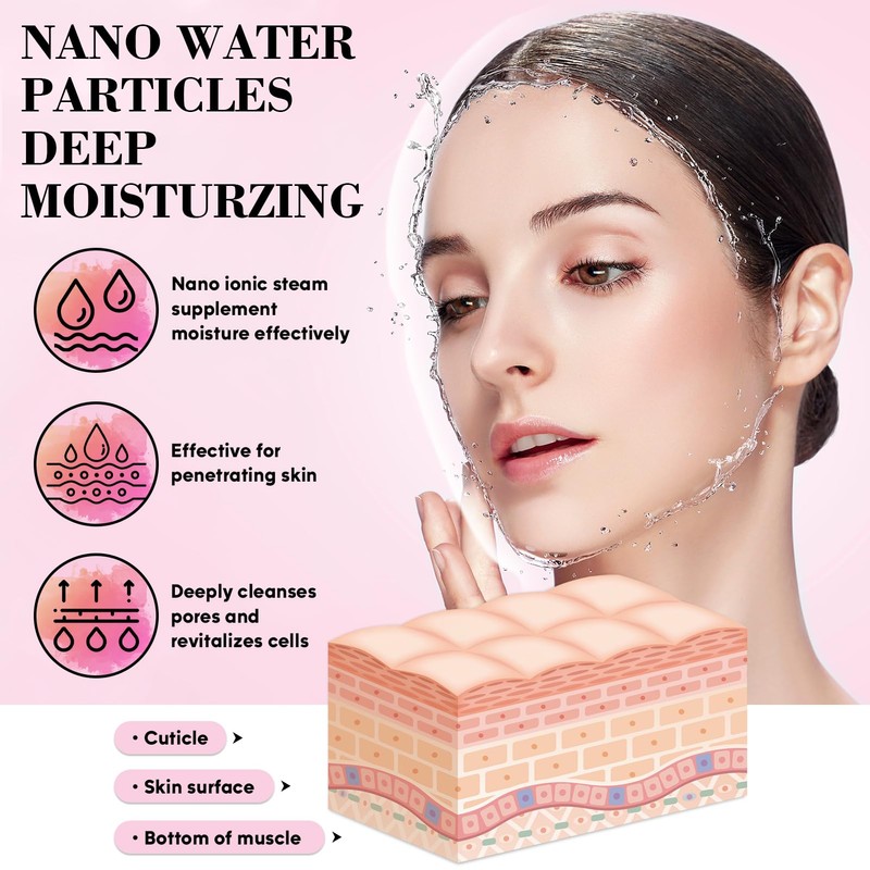 Pjordo Facial Steamer Spa Kit with 17 Skin Care Tools,