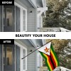G128 Combo Pack: 6 Ft Tangle Free Aluminum Spinning Flagpole