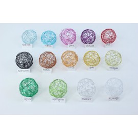 Filigree Wire Decorative Balls Wire Wire Balls, Ø 50 mm, 8 Pieces