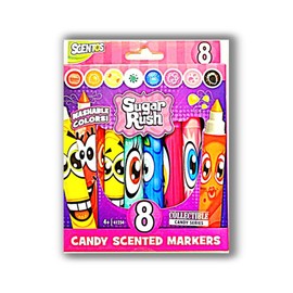 Sugar Rush Scented Washable Markers - 8ct by Sugar Rush