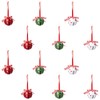 JOINPAYA 12Pcs Christmas Jingle Bells: Cutouts Metal Decorative Bow Bells