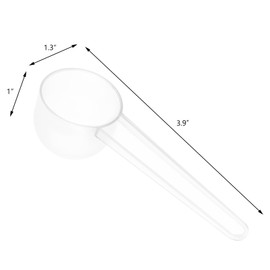 12 Pack Plastic Measuring Scoop, (15 cc | 1 tablespoon | 15 mL) Long Handle Coffee Scoops for Measuring Coffee Tea Milk Spices Protein Pet Food (12)