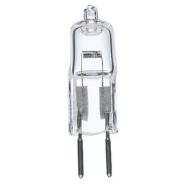 Satco S3160 35 Watt 595 Lumens T4 Halogen GY6.35 Base 12 Volt Clear Light Bulb, Dimmable