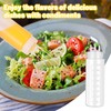 4 Packs 23oz Plastic Squeeze Condiment Bottles 3 Holes Seasoning