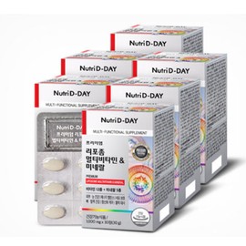Nutri D Day Premium Liposome Multivitamin & Mineral 6 Boxes / 뉴트리디데이 프리미엄 리포좀 멀티비타민&미네랄 6박스