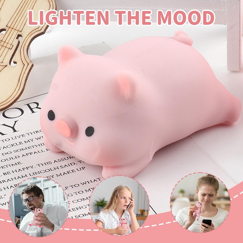 Thoquene Pack of 4 Stress Antistress Pig Creative Vutschwein