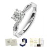 DIAMARA - Anillos De Promesa Compromiso Joyeria Plata 925 Mujer