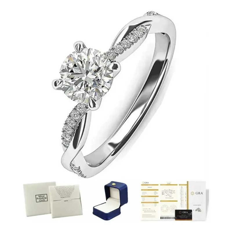 DIAMARA - Anillos De Promesa Compromiso Joyeria Plata 925 Mujer