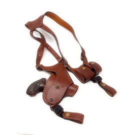 Cardini Leather Premium Shoulder Holsters for Concealed Carry, for S&W K & N Frame, for S&W 60 Shoulder hoster, for Rock Island M206 Shoulder Holster