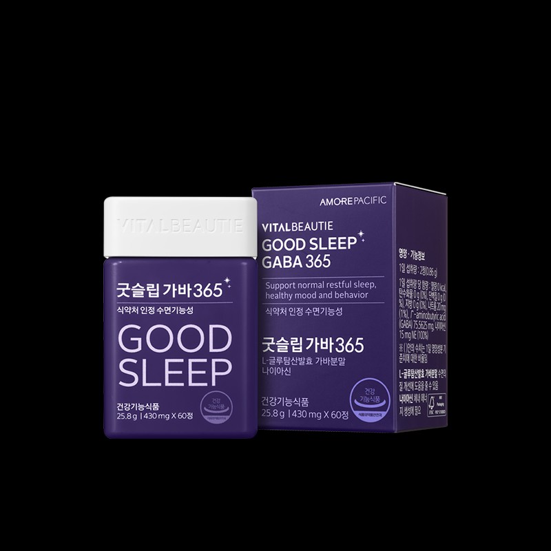 Vital Beauty [바이탈뷰티]굿슬립 가바 365 (30일) 식약처 인정 수면기능성 [Vital
