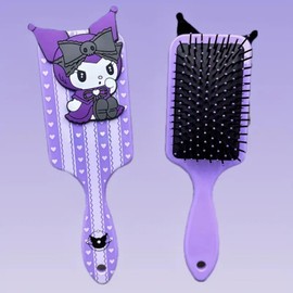 Cute Hair Brush, Cartoon Hair Brushes & 4 Scrunchies, Ultra Soft Detangling Hair Brush, Detangling Wet and Dry Brush for All Hair Types For Girls and Boys (Set)