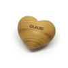 Thankgoods Wooden Heart Worry Stone Engraved with Faith Unique Fruit