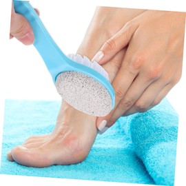 Baluue Double-sided Pumice Stone Brush for Foot Scrubbing Foot Exfoliator for Hard Skin Removal