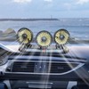 Fan for Car, Multifunctional Dashboard Fan Three-head, 3 Adjustable Wind