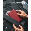 VULKIT Cartera Porta Pasaporte Billetera de Viaje con Bloqueo RFID