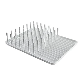 OXO Good Grips Compact Dish Rack, Biscuit, 13-3/4" x 10-3/8" x 3-1/2" h for Storage