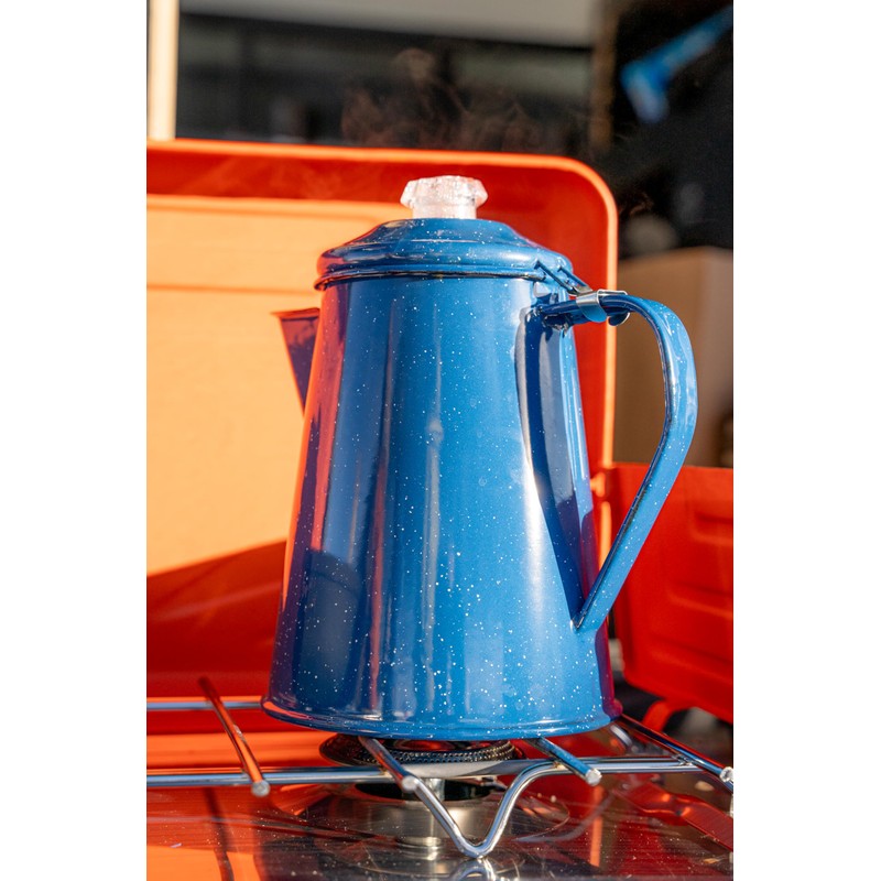 GSI Outdoors Percolator Coffee Pot | Enamelware Campfire Coffee Boiler