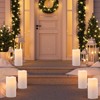 GenSwin Waterproof Outdoor Flameless Candles Battery Operated with Remote Timer,