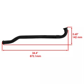 Caltric 1261005-489 1261005-029 Exhaust Pipe For Polaris Scrambler 500 2000-2012