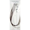 Real Feather Hair Extensions 5 Pack + Rings/Loop (Auburn Naturals)