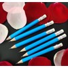 Adhere 25pcs Golf Pencils with eraser Hexagon Wooden half Pencils