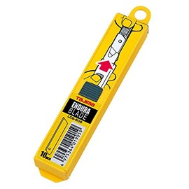 TAJIMA SOLID Endura-Blade 10 Pack - 3/4" (18 mm) Non-Segmented Scraper Blades with Premium Tempered Steel & Blade Dispenser - LCB-50S