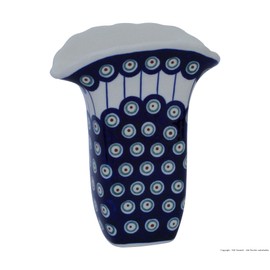 Bunzlauer Keramik Vase/Flower Vase ø14.60x8.50 cm H = 18.00 cm – decor 8