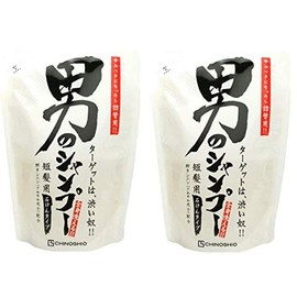 Chinoshio Man's Soap Shampoo Refill, 8.5 fl oz (250 ml) x 2 Packs