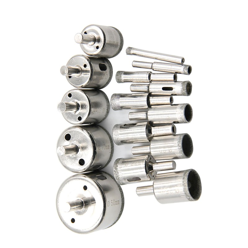 15Pcs Diamond Drill Bit Fast Clean Cutting Hand Hole Opener