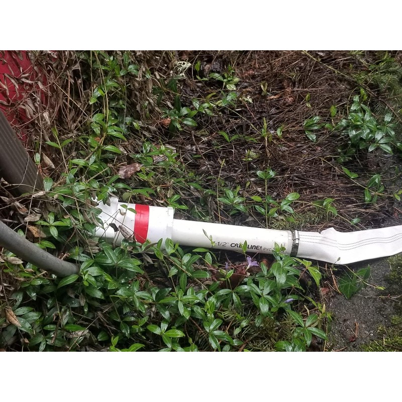Pool Backwash Hose 2-1/2” × 100 ft Heavy Duty PVC