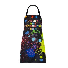 ENSIANTH Art Teacher Apron with Pockets Art Teacher Gifts In My Art Teacher Era Adjustable Art Painting Aprons Gift for Artist Teacher (Art Teacher Apron)