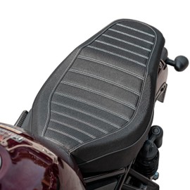 Motorcycle Complete Seat One-Piece Front Driver Rear Passenger Saddle Cushion Pillion Pad Compatible with Rebel 1100 CMX1100 CM1100 2021 2022 2023 2024, Matte Black