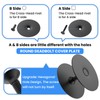 MILYARD 2 Pcs 2-5/8" Diameter Door Hole Cover Plate, Round