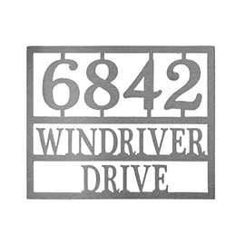 ROCC RUSTED ORANGE CRAFTWORKS CO. - Why the Long Address 10" x 12" Address Numbers for Houses Address Sign Custom Signs House Numbers for Outside Modern House Numbers for Outside Address Plaque Name