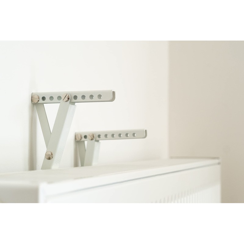comfee.co.uk Czyz® 4 x Radiator shelf brackets ‘Kinga’ adjustable height,
