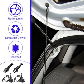 Pack of 2 Boot Retaining Strap Rear Shelf Strap Replacement Car Universal Retaining Straps Boot Cover Band Holder for VW Golf 6 5 4 MK6, MK5, GTI R20 Boot Parcel Shelf Replacement