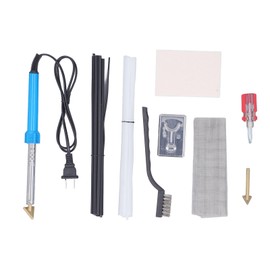 Fast Heating Multifunctional Plastic Welding Kit, for Car Bumpers, Kayaks, Canoes, DIY, US Plug 110V with Hands Bracket, Reinforcing Mesh, Plastic Rods